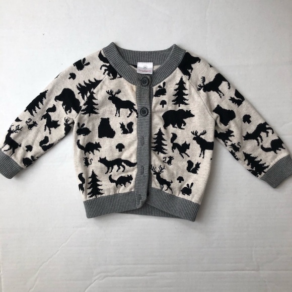 Cardigan Rouge Fille 5-6 Ans 100% Coton Hanna Andersson, Manches Longues